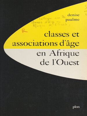 cover image of Classes et associations d'âge en Afrique de l'Ouest